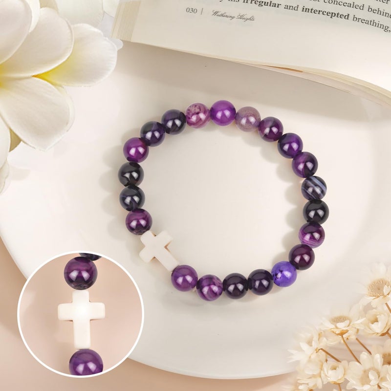 Paderast Christian Christmas Gifts for Women, Religious Cross Bracelet Gifts for Women/Daughter/Friend/Sister/Grandma/Granddaughter/Godmother/Her, Inspirational Birthday Faith Based Jewelry Stocking Stuffers Gifts - Image 5